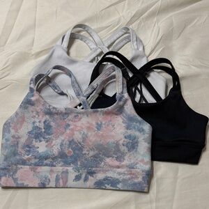 Kids Colorful Small Sports Bras Set